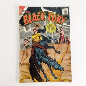 Charlton Comics BLACK FURY October 1962 #38, Silver Age Comic Book G/VG Horse